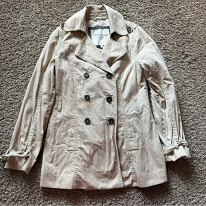 Women’s Abercrombie & Fitch Beige Trench Coat Size Large